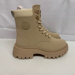Women's GuangDong Tan/Beige Combat Boots, size 38